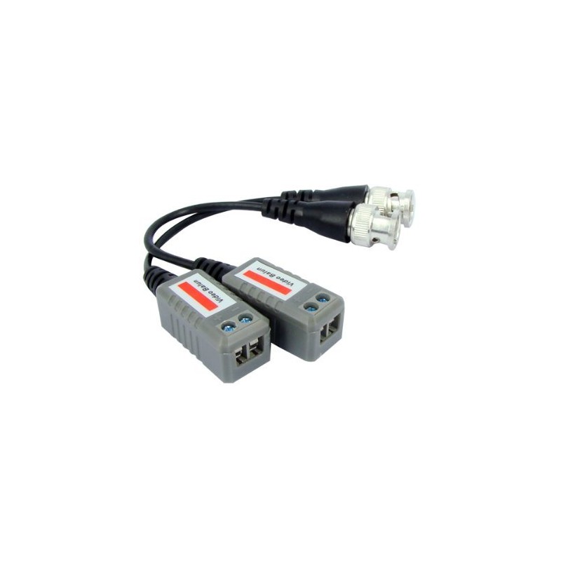 BW PAIR CCTV Camera BNC CAT5 Video Balun Transceiver Cable