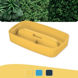 Leitz MyBox Cosy Series 52660019 Storage Bowl with Handle, Warm Yellow