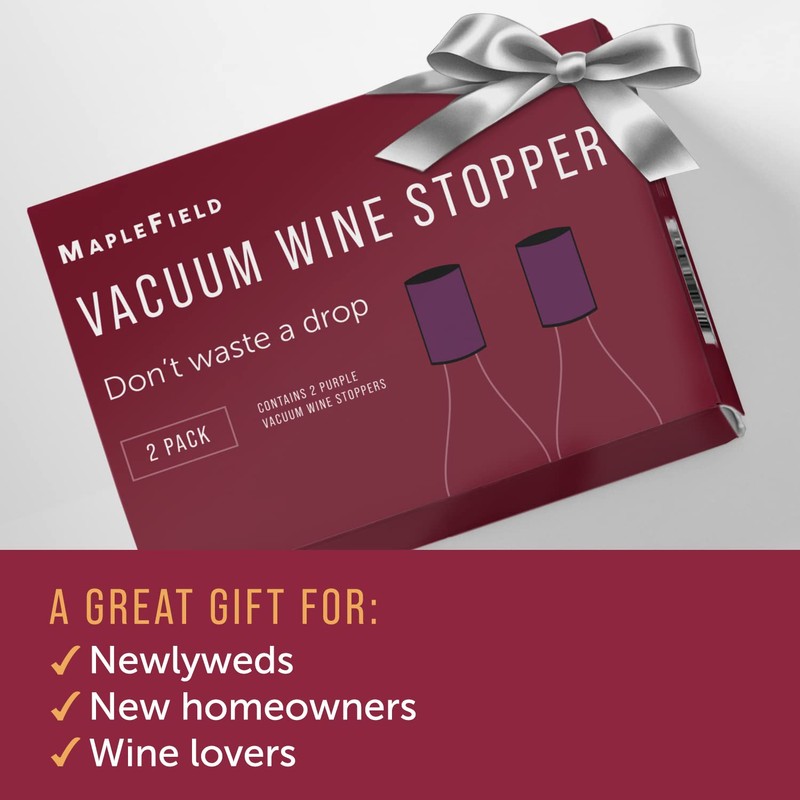 Vacuum Wine Stoppers - Leak-Proof Vacuum Pump Wine Preserver -