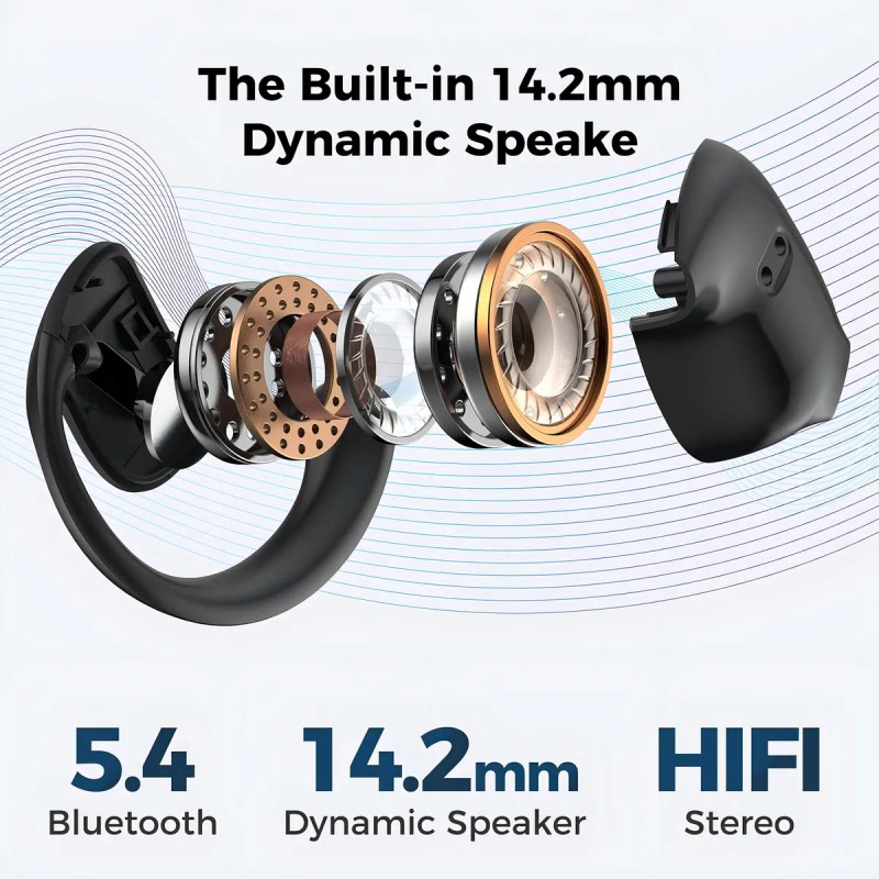 Audfonos Miniso X15 Pro Ai Audifonos Traductores Bluetooth 5.4 Ows