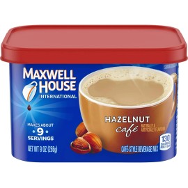 Maxwell House International Hazelnut Cafe 9 oz ( Pack of 8 )~5/2025