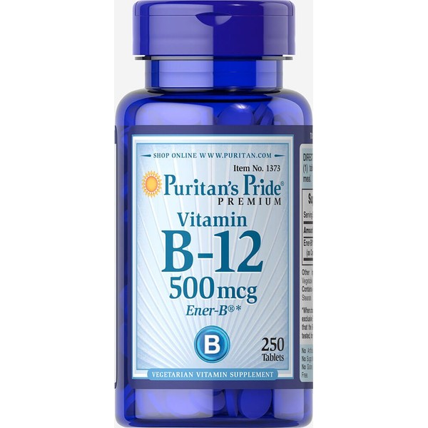Puritan's Pride Vitamin B-12 500 mcg-250 Tablets
