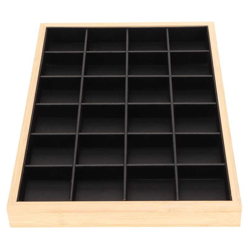 Jewelry Storage Display Trays Multipurpose 24 Grids Jewelry Tray for