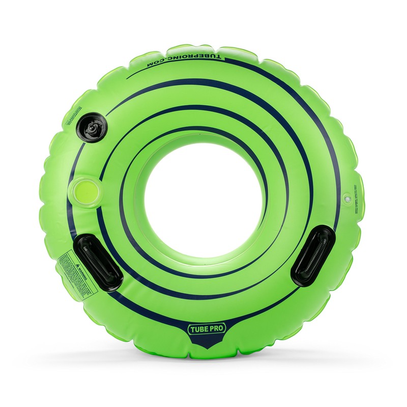 Tube Pro Green 44" Premium River Tube with Cupholder- Heavy