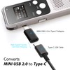 USB C to Mini USB Adapter, Type C Female to
