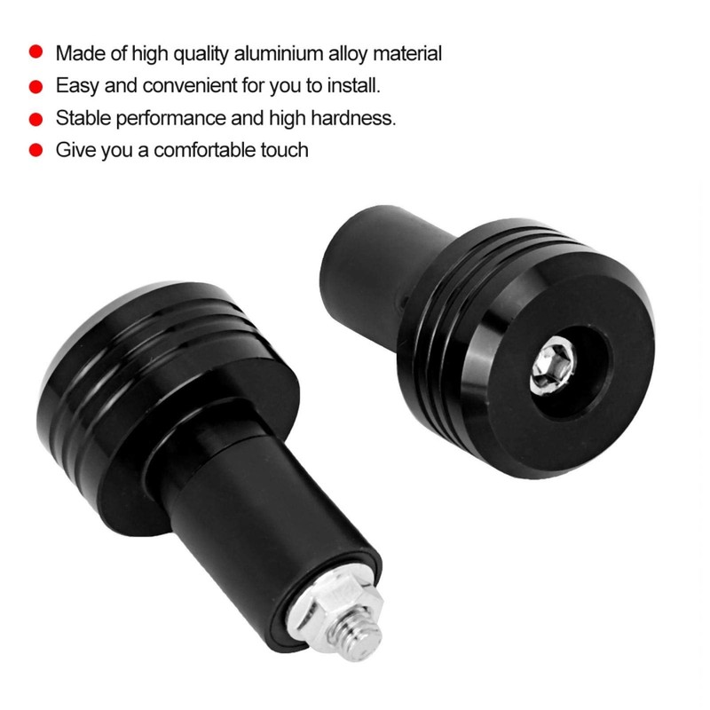 BuyWeek Motorcycle Handlebar Ends, Aluminium Motorcycle Handlebar Grips End Plugs