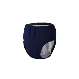 EEOST Adult Reusable Swim Diapers Special Needs Swimwear for Incontinence Cloth Diaper Covers Waterproof,Leakproof, Unisex (Navy, L)