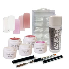 Acrylic Gel PolyGel with High Viscosity - Extremely Stable - Nail Gel Set Modelling Gels UV/LED (Acrylic Gel Comfort)