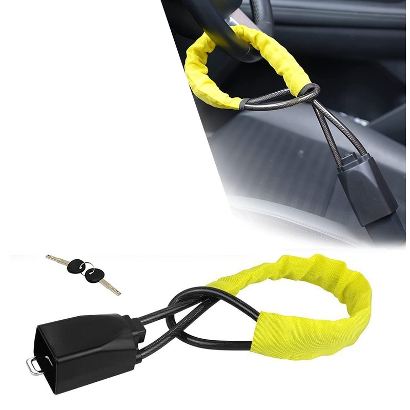 Car Steering Wheel Wire Lock, Anti-theft Steering Wheel Lock, Steering