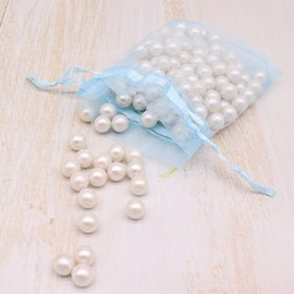 Leeyunbee Pack of 100 Light Blue Organza Bags 7 x 9 cm Organza Bags Gift Jewellery Wedding Candy Bags for Festival Party and Wedding Satin Drawstring