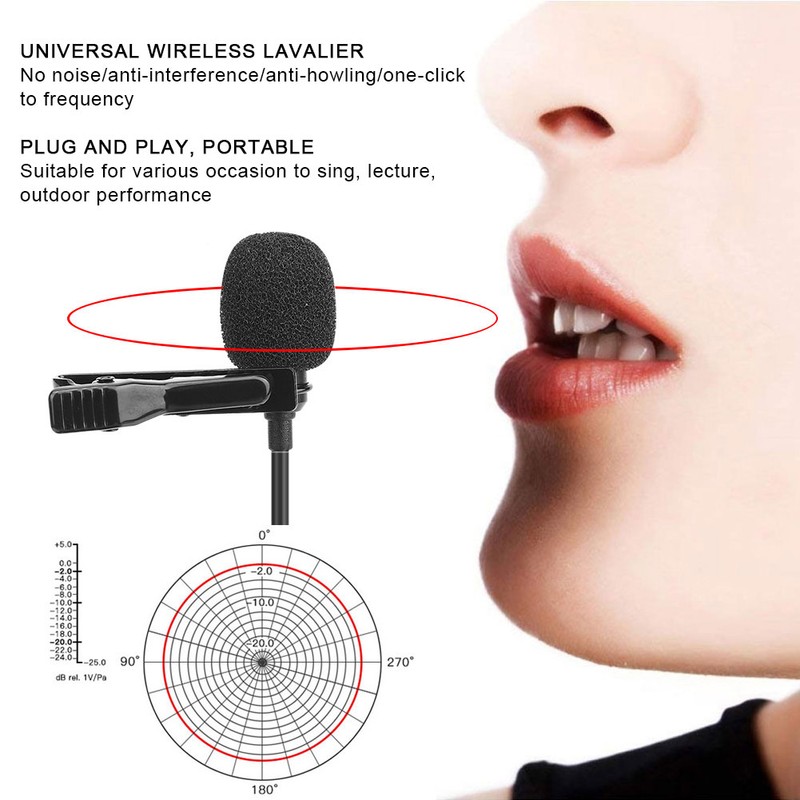 One for One Multifunction Lavalier Wireless Microphone Loudspeaker Frequency Conversion