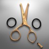 BRV MEN 4.25" Small Finish Rounded Tip Scissors for Men