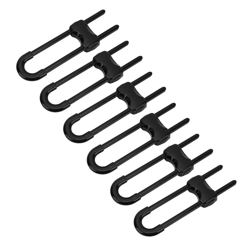 12PCS U Shaped Child Locks Safety Cabinet Childproof Latches for