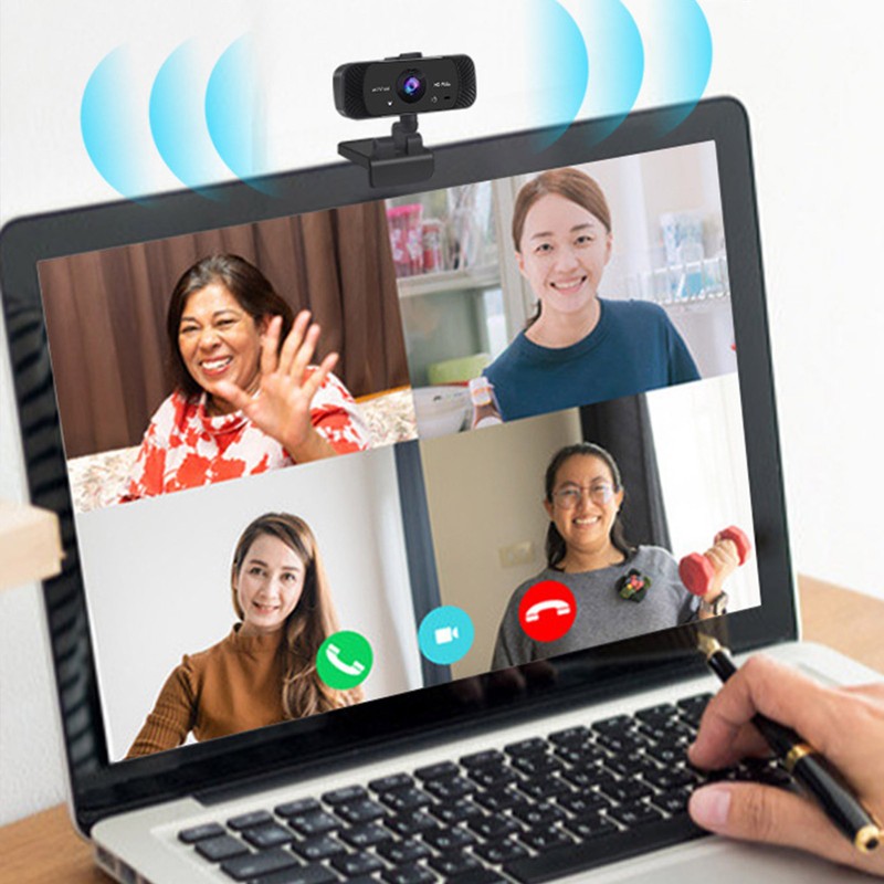 Computer Camera Webcam with Microphone for Video Conference Teacher Live
