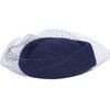HIMESPORT Navy Wool Felt Fascinator Hats for Women Ladies Lady