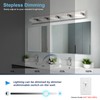 MKBNG 5-Light Modern Bathroom Vanity Light Fixtures, 40-Inch 350° Rotatable