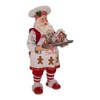 Kurt S. Adler 11-Inch Gingerbread Chef Santa Figurine