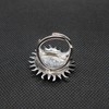Genuine Sterling Silver Ring Sun And Moon Solid Hallmarked 925