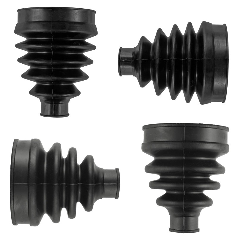 Caltric 2 Front Axle Inner Outer CV Boot Kit for