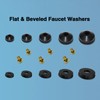 ZDBB 106 pcs Flat and Beveled Faucet Washers and Brass