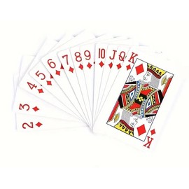 2pk STANDARD PLAYING DECK OF CARDS - Plastic Coated | 52 Cards & 2 Jokers Deck | Classic Poker, Snap, Black Jack, Solitaire, Rummy, Family Card Games | Durable, Smooth Shuffle UK Playing Card Set