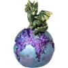 Nemesis Now Geode Guard Green Dragon Sphere Crystal Figurine,12.7cm