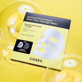 코스알엑스 어드벤스드 스네일 뮤신 글래스 글로우 하이드로겔 마스크 5매입 Advanced Snail Mucin Glass Glow Hydrogel Mask 5 Sheets