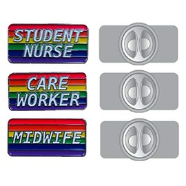 Rainbow Healthcare Lapel Pin Badge 2.5cm x 1.5cm (Care Worker)
