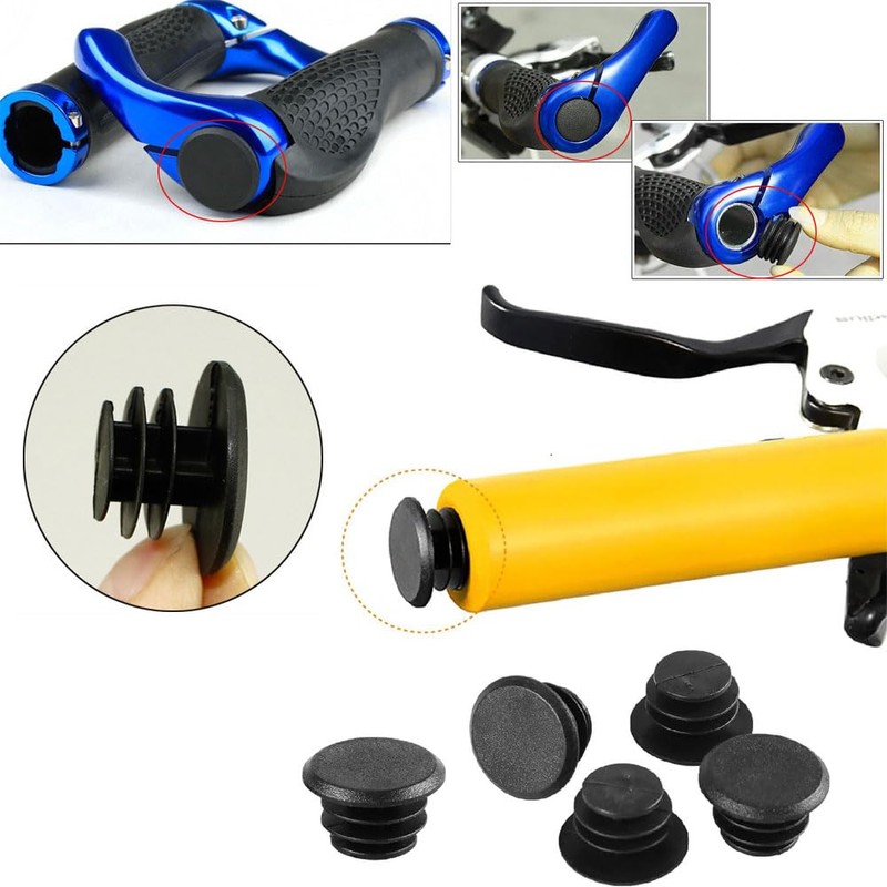 jushion Bicycle Handlebar End Cap, Pack of 15 Bicycle Handlebar