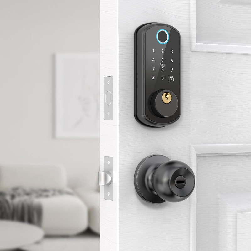 hornbill Round Door Knob with Privacy Function for Bathroom Bedroom