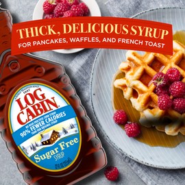 Log Cabin Sugar Free Syrup, 12 FL OZ (Pack of 12)
