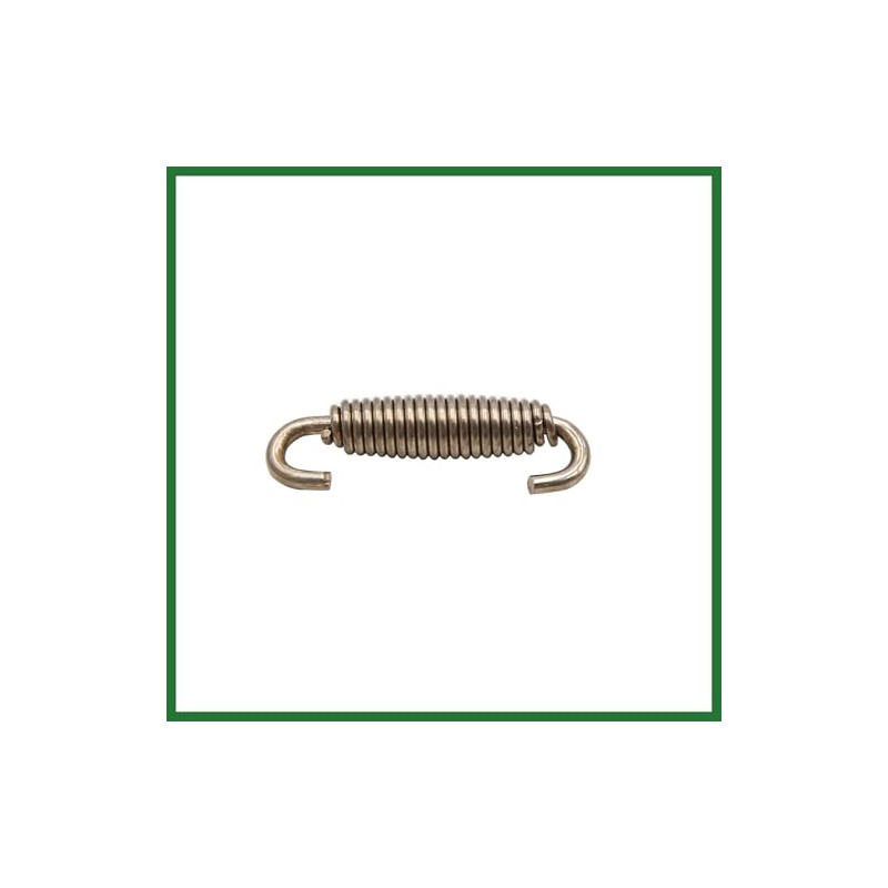 Motoforti 10pcs Silver Tone Motorcycle Exhaust Pipe Muffler Springs Swivel