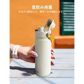 Blackube Water Bottle, 16.9 fl oz (500 ml), Vacuum Insulated, Direct Drinking, Stainless Steel, Hot and Cold Insulated, Sports Bottle, Compatible with Sports Beverages, For Boys, Girls, Adults,