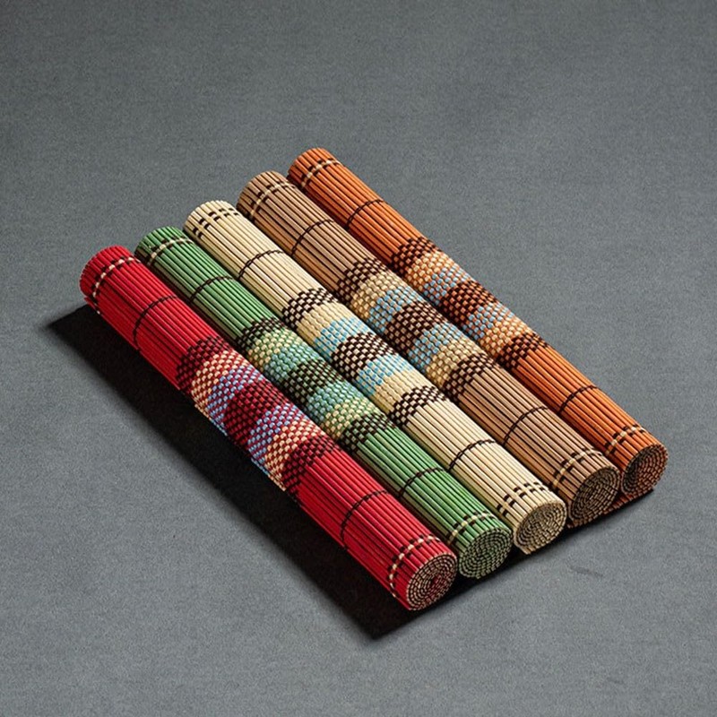 5 x Placemats Handmade Woven Washable Non-Slip Dining Table Mat