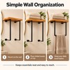 Stainless Steel Towel Rack for Bathroom Storage – Black Wall