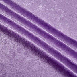 Stretch Panne Velvet Velour Lilac, Fabric by the Yard
