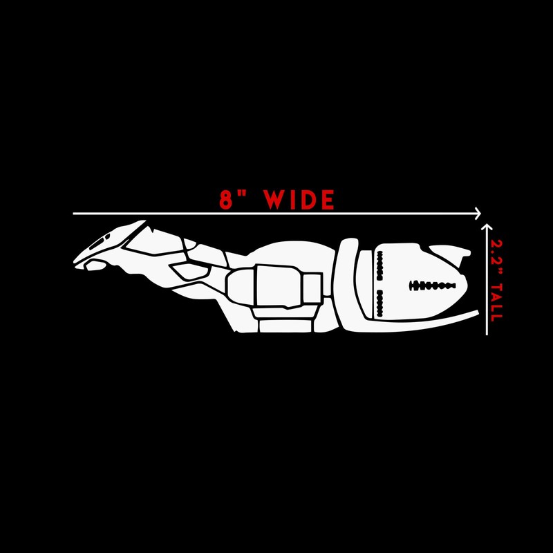 Bargain Max Decals - Firefly Class Serenity Ship Sticker Decal