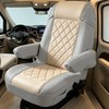 SummerCool RV Seat Covers for Captains Chairs,Faux Leather Camper Seat