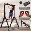 WATBKHE Foldable Power Tower Pull Up Bar Dip Station, Pull