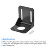 sourcing map Motor Bracket Motor Mounting Holder 53x50x51mm Black for