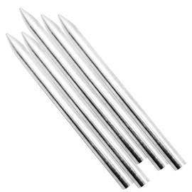 5Pcs Stainless Steel FID 550 Paracord Needles for Leather Lacing Weaving Stiching Outdoor Smoothing Tool 78mm, Silver