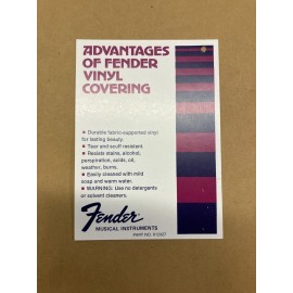Fender Tolex Inspection Tag