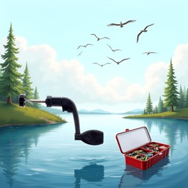 Zhhuoc Fishing Reel Handle, Universal Plastic Power Handle, Fishing Reels Crank Rock Arm Spinning Wheel Grasp Reels and Accessories，Spinning