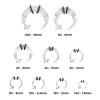 Luxe Modz Clear Acrylic Pincher Septum C Shape Buffalo Horseshoes