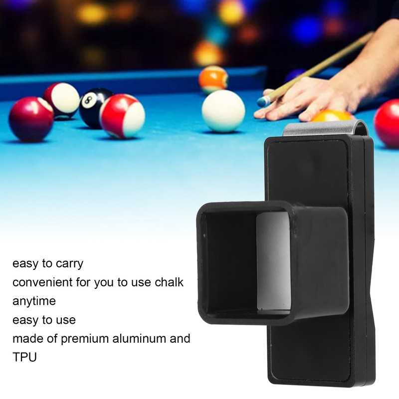 Billiard Chalk Holder Aluminum TPU Magnetic Snooker Chalk Tip Storage