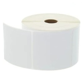 Zebra/Rollo Compatible 3x3 inch (3"x3") White Direct Thermal Labels 1" Core Permanent Adhesive 1 Roll of 500