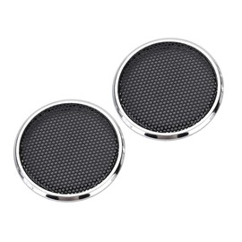 2 pieces mesh speaker grill, 1 inch speaker cover, protective grille, decorative grille, audio system, cover grille, loudspeaker, protective grille, audio speaker cover