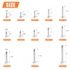 HELIFOUNER 320 Pieces #8#10#14 Hex Washer Head Self Drilling Sheet
