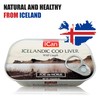 Wild Cod Liver Canned From Iceland 4.06 oz pack of