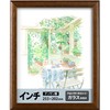 Kenko AM-MD-IN-BR Picture Frame, Drawing Frame, Inch Size, Brown Glass